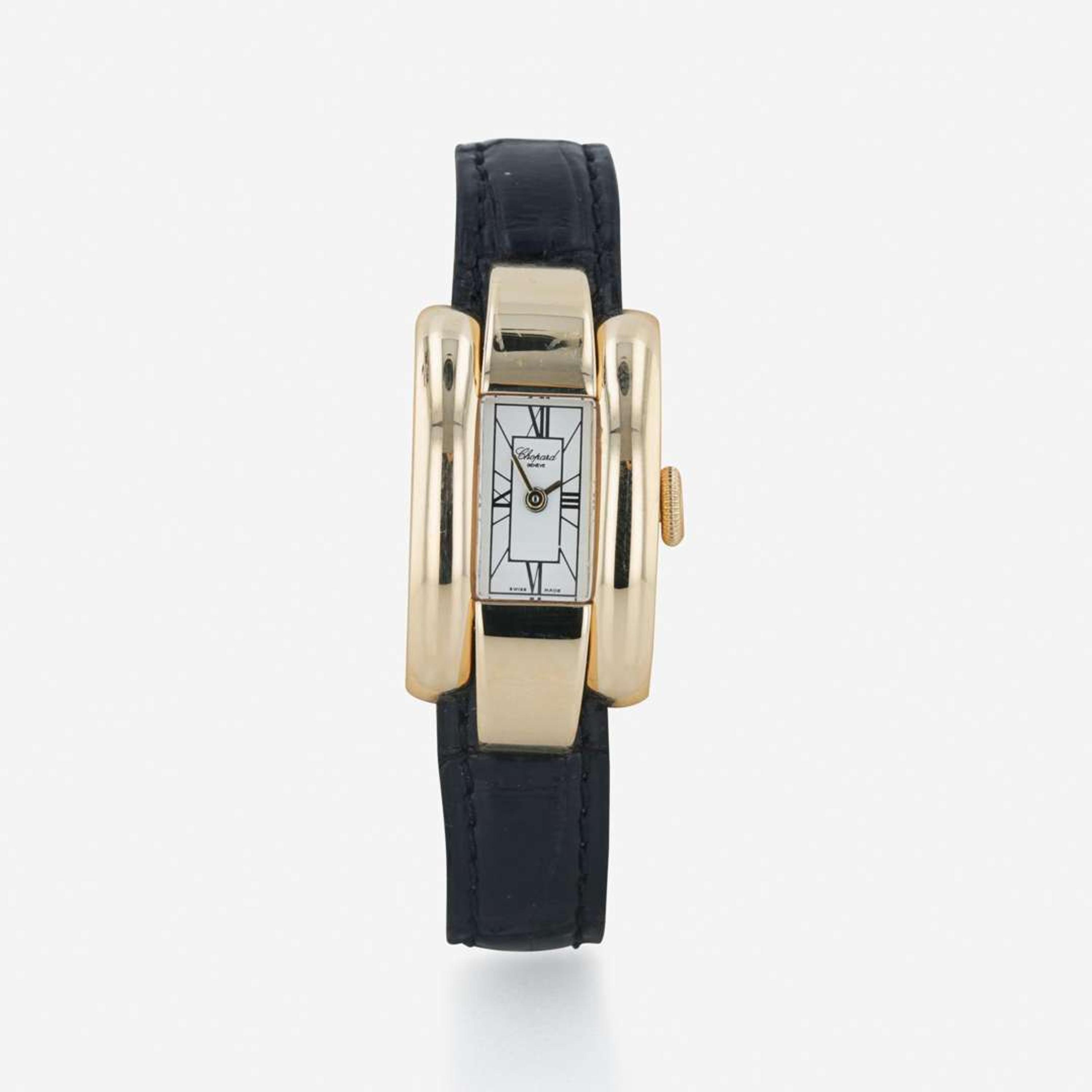 An 18K yellow gold lady's wristwatch, Chopard La Strada Ref . 417404-0001