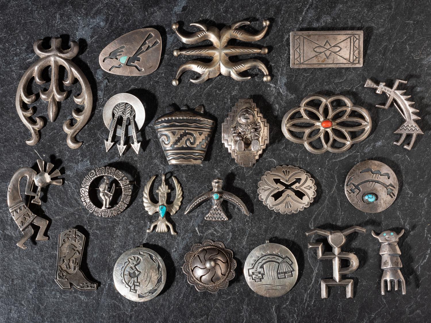 Navajo, Mexican, and Southwestern-style Pins / Pendants
