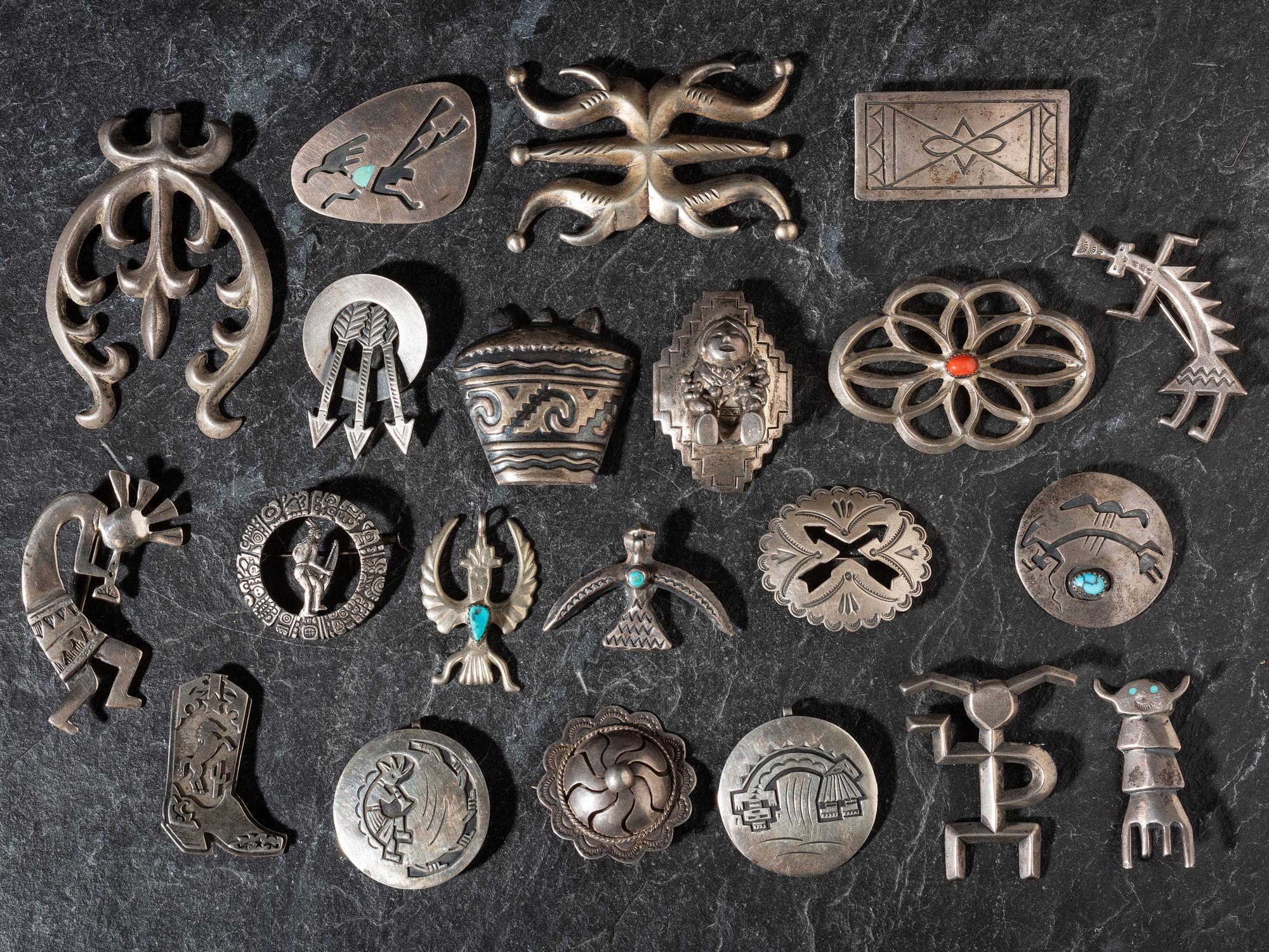Navajo, Mexican, and Southwestern-style Pins / Pendants