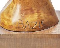 Tom Bazis (b. 1943), A wood carving of a female figure