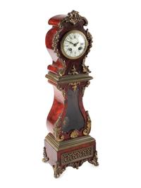 A Diminutive Tortoise Shell Veneered Longcase Clock