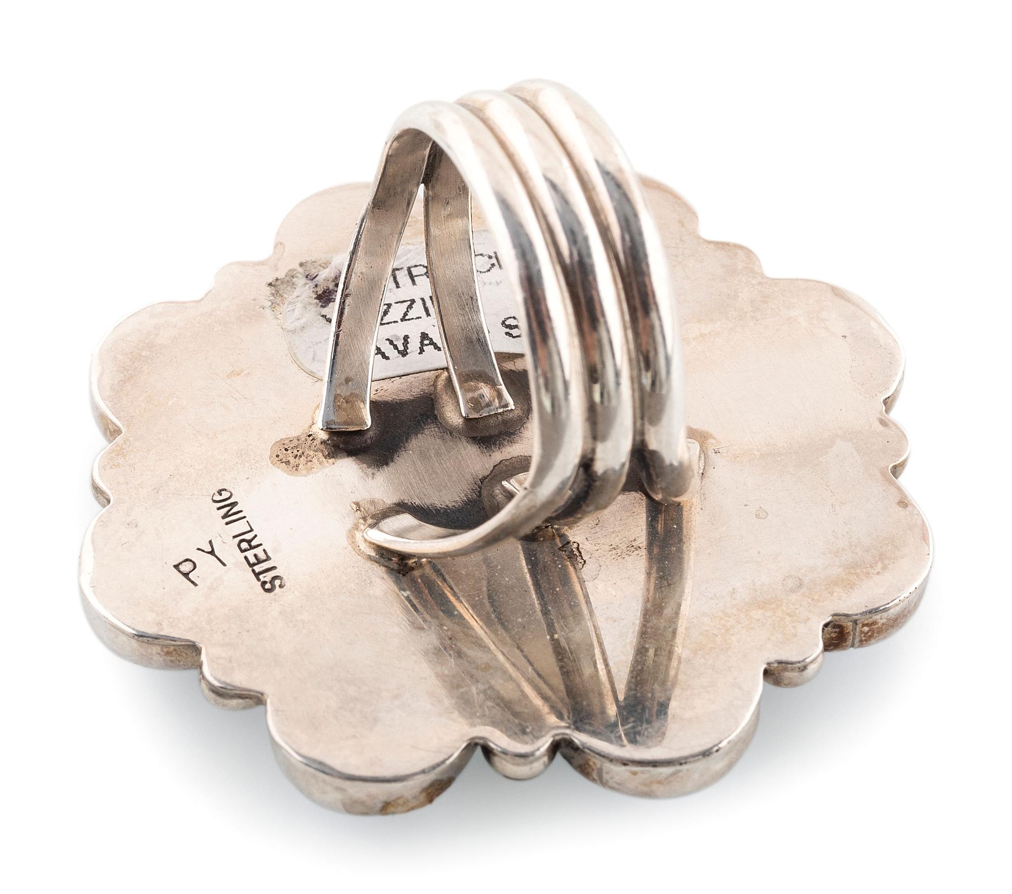 Navajo and Southwestern-style Silver Rings, with Lapis and Chrysocolla