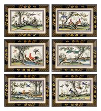 A Group of Six Chinese Export Pith Paintings