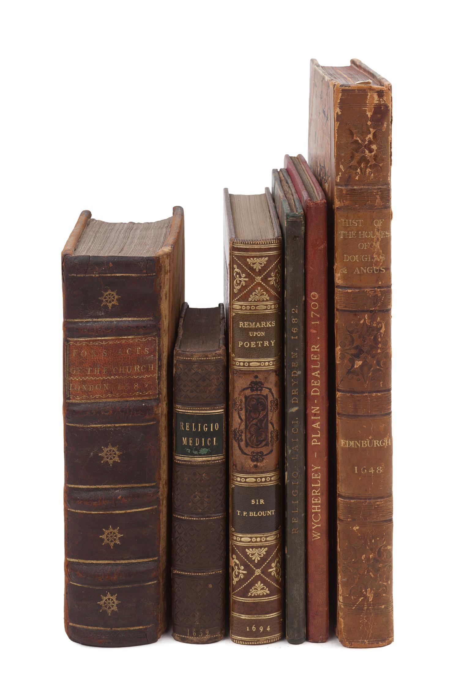 [ENGLISH LITERATURE & HISTORY]. A group of 6 works, comprising: