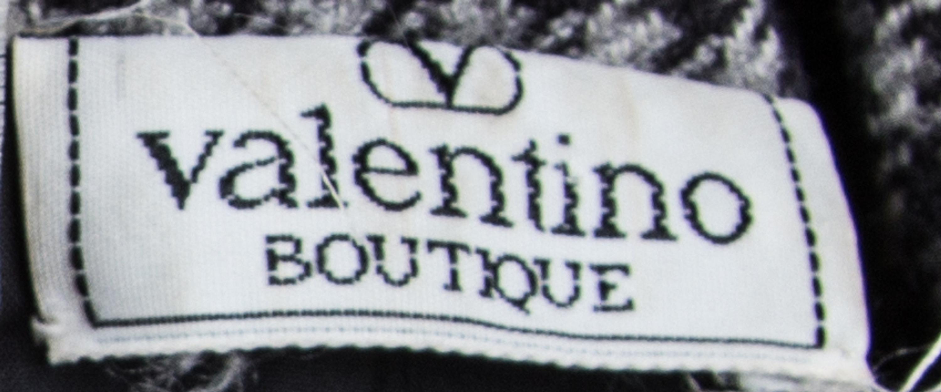 A Valentino Black and Grey Wool Houndstooth Skirt Ensemble,
