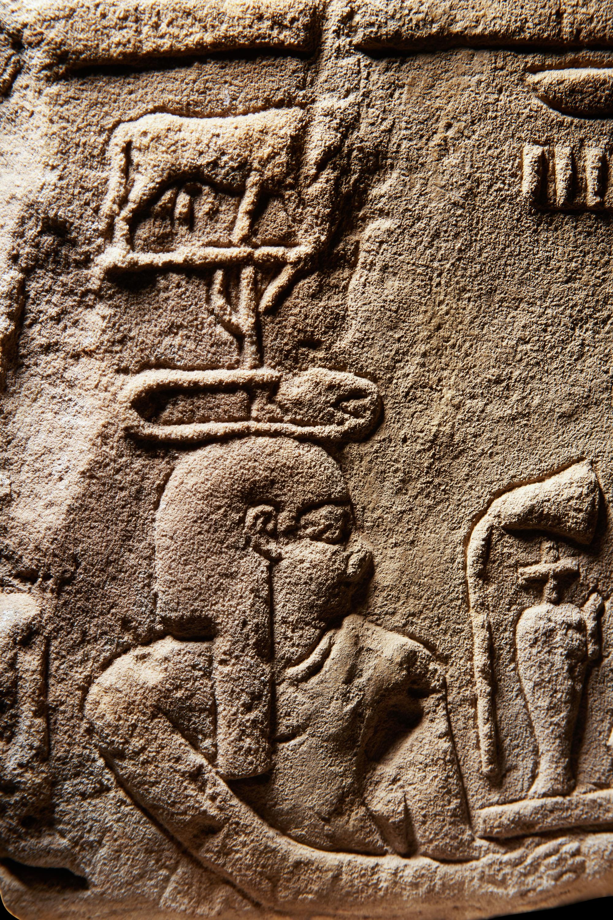 An Egyptian Sandstone Relief Fragment