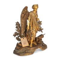A French Gilt Bronze Clock Figure