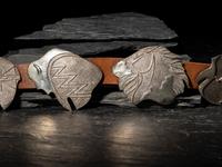 Southwestern Tufa Cast Concha Belt