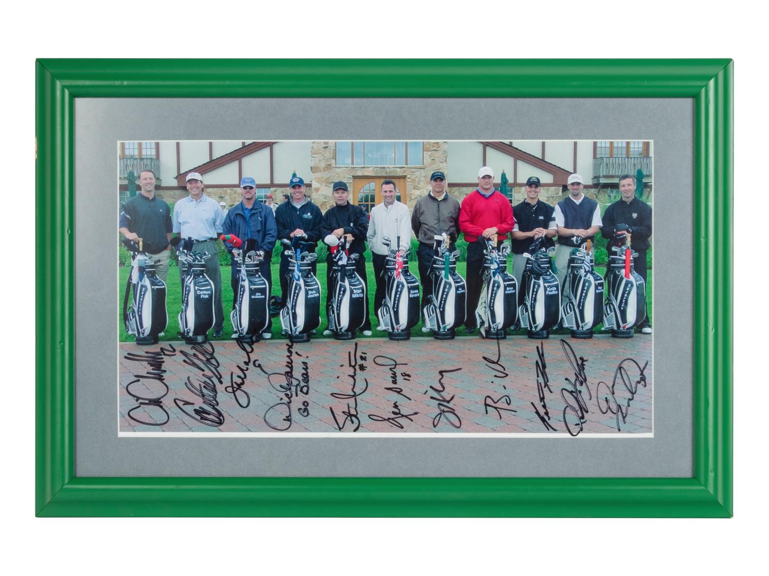 A 2002 Chrysler All-Star Golf Shootout Signed Photograph Including Multiple Chicago Sports Legends,