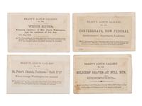 [CIVIL WAR]. 18 CDVs of important structures and hallowed grounds from Brady's Album Gallery . 1862.