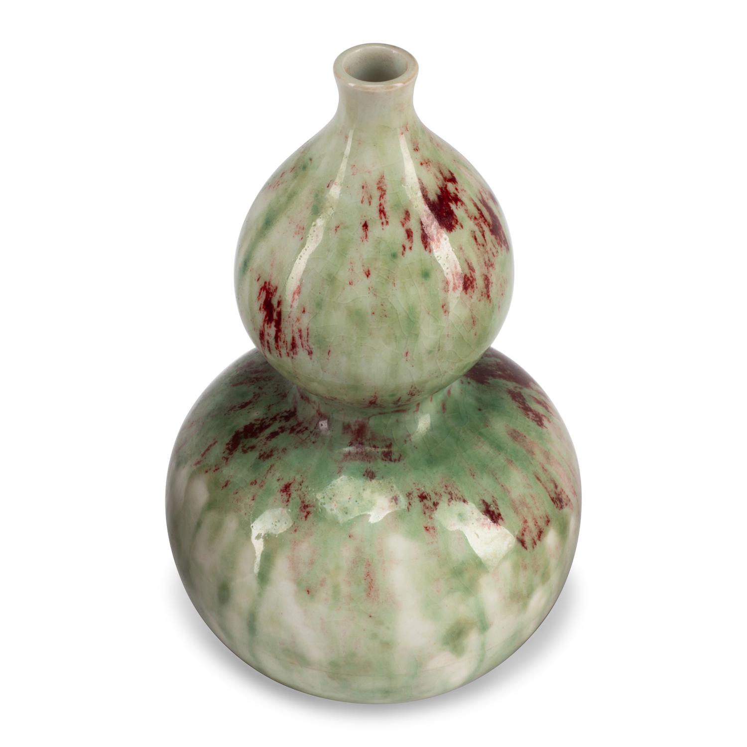 Five Chinese Flambé Glazed Porcelain Vases