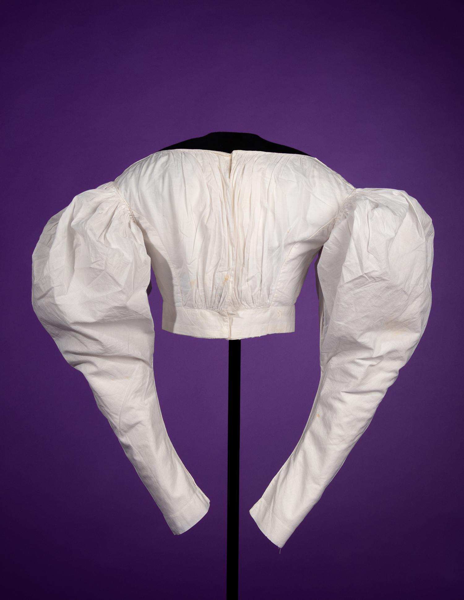 Two 19th Century Cotton Bodices, 1830-40s