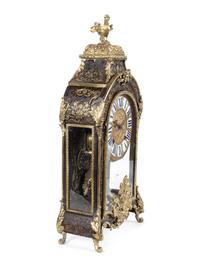 A Louis XVI Gilt Bronze Mounted Boulle Marquetry Bracket Clock