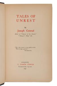 CONRAD, Joseph (1857-1924). Tales of Unrest . London: T. Fisher Unwin, 1898.