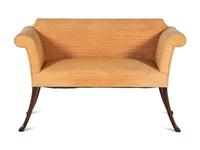 A Georgian Style Mahogany Settee