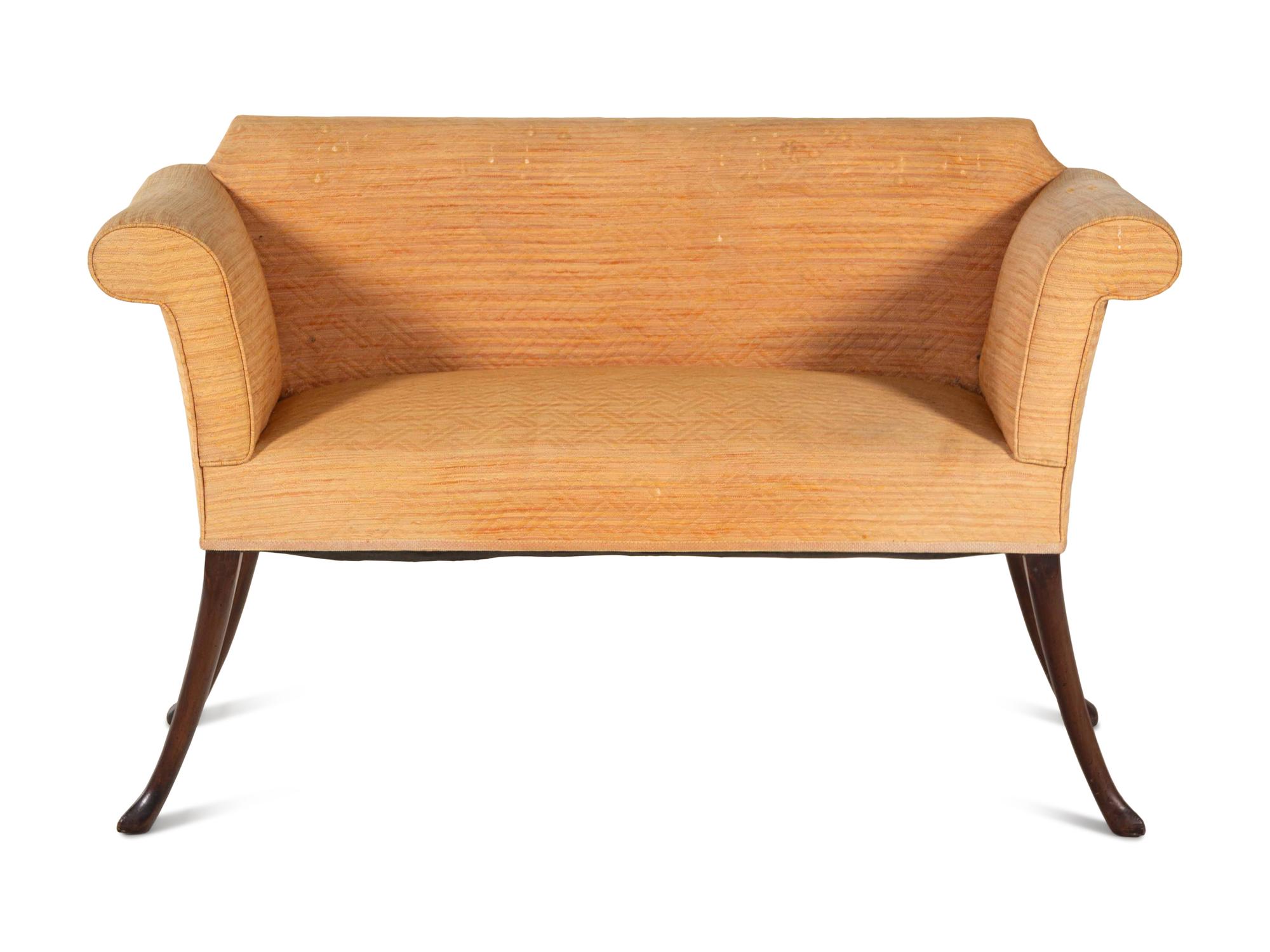 A Georgian Style Mahogany Settee