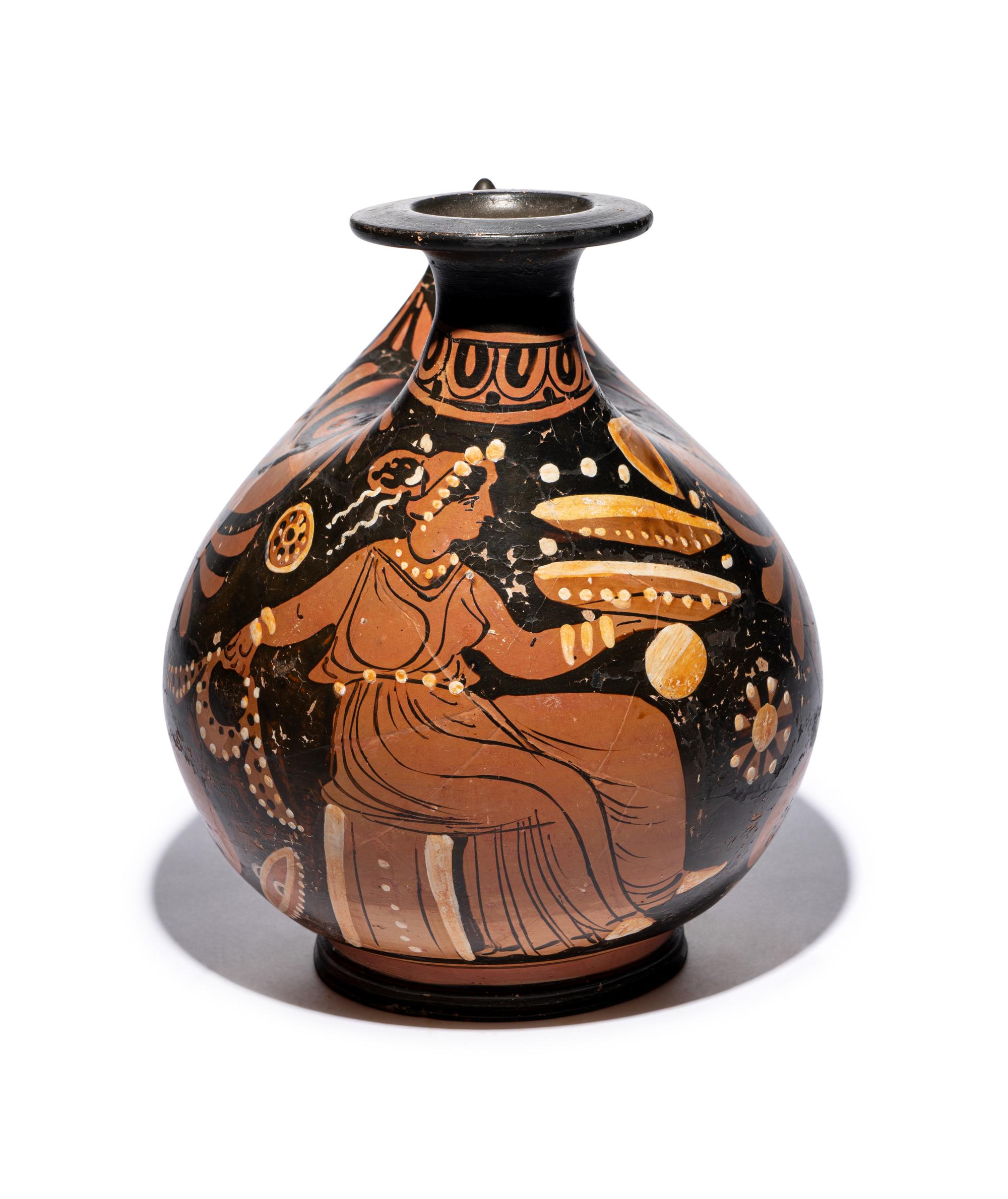 A Large Apulian Red-Figured Askos