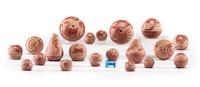 Collection of Miniature Sgraffito Redware Seed Jars Lot is located and will ship from Cincinnati, Ohio.