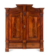 A Continental Mahogany Armoire