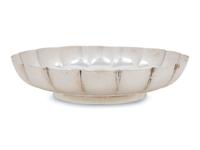 An American Silver Scalloped Dish
