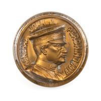 [MILITARIA]. Collection of over 75 late 19th-early 20th century medals, pinbacks, and souvenirs, with books and Civil War ephemera, including: