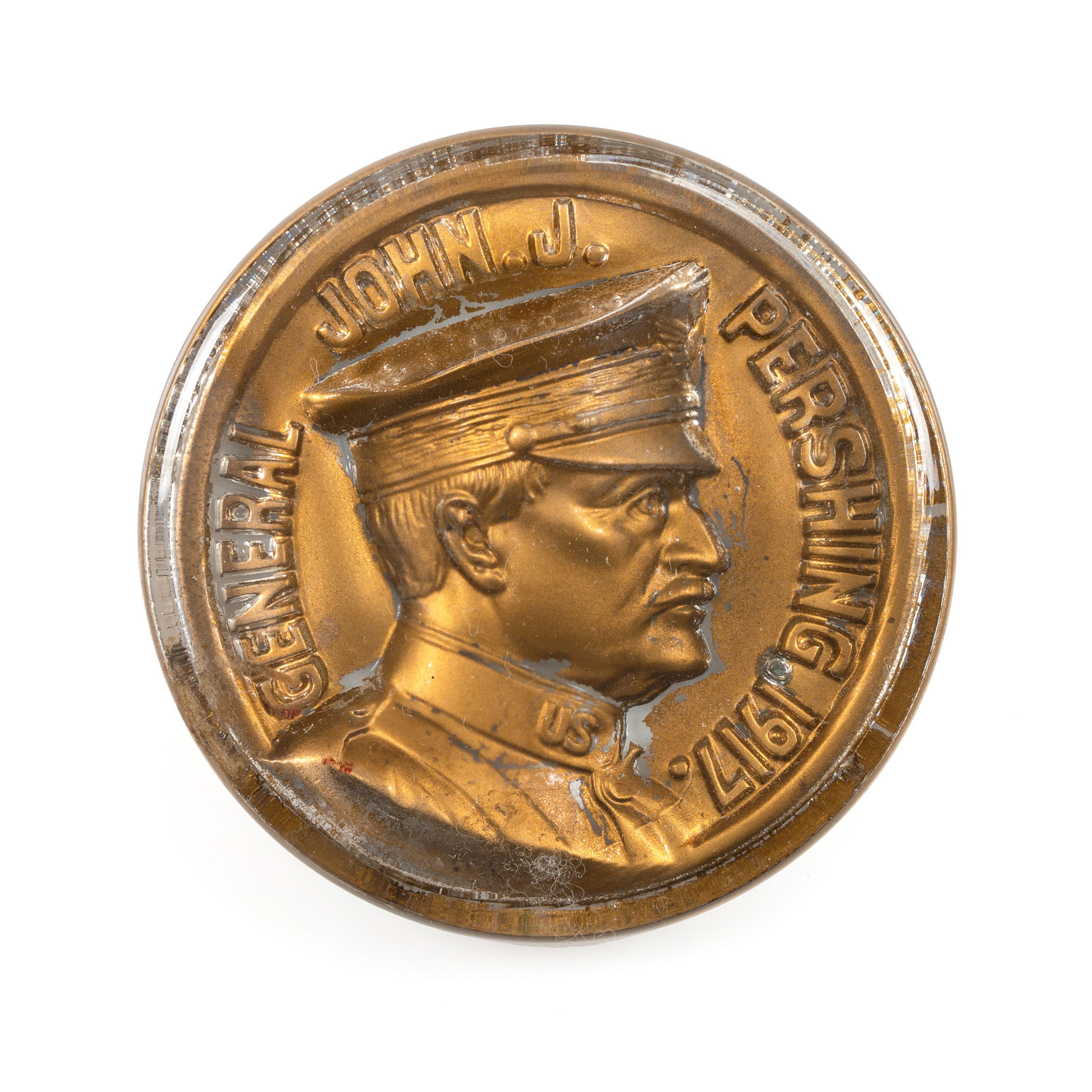 [MILITARIA]. Collection of over 75 late 19th-early 20th century medals, pinbacks, and souvenirs, with books and Civil War ephemera, including: