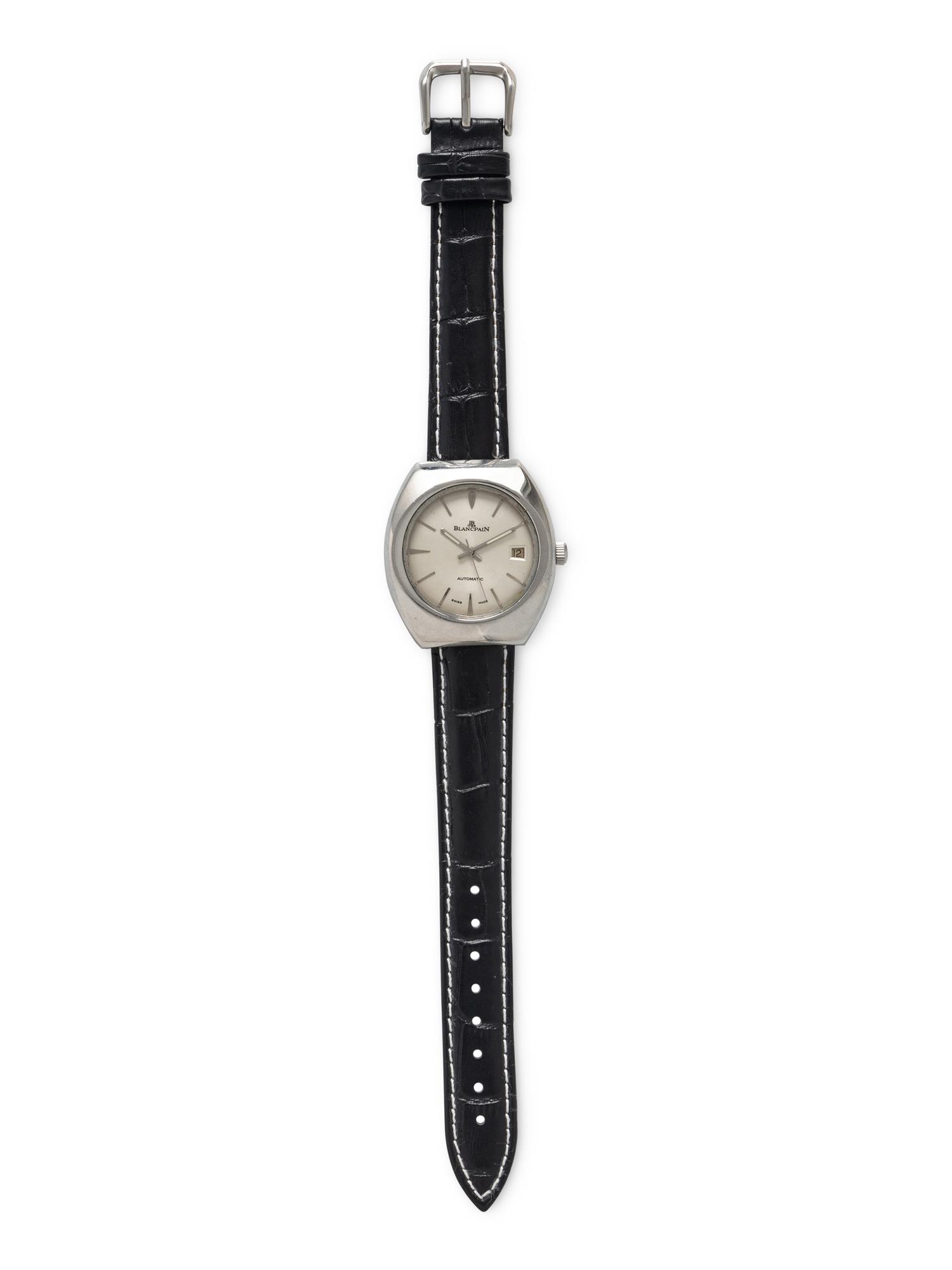 BLANCPAIN, STAINLESS STEEL DATE WATCH