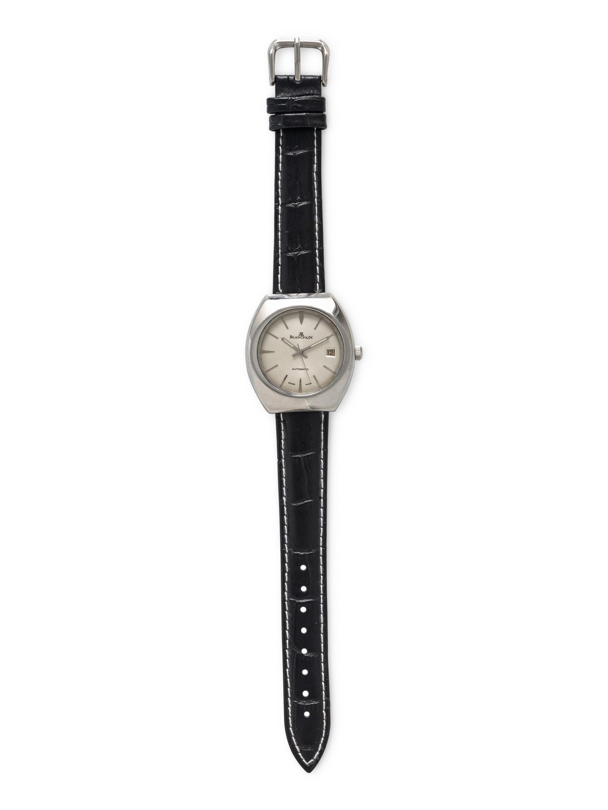 BLANCPAIN, STAINLESS STEEL DATE WATCH