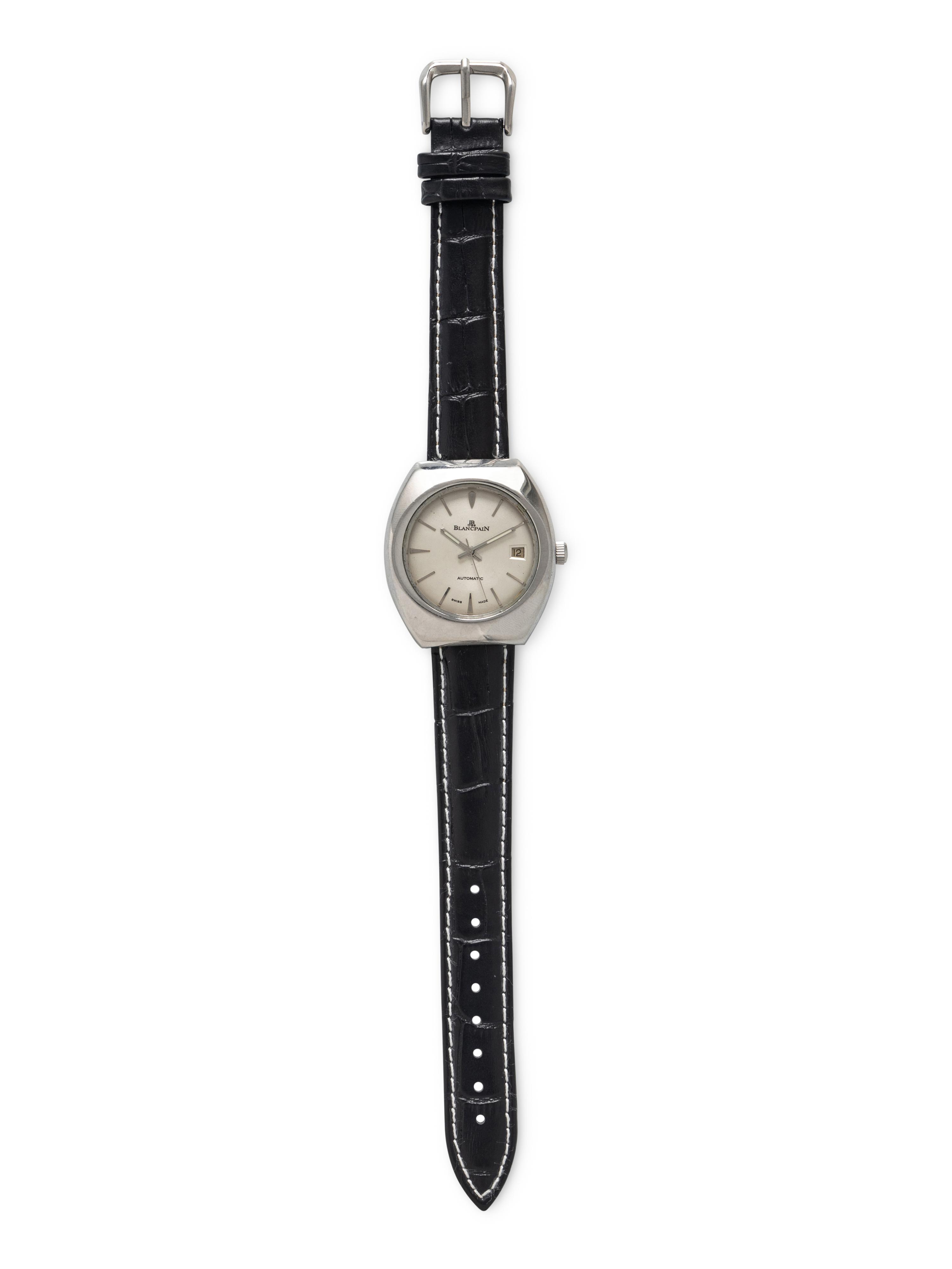 BLANCPAIN, STAINLESS STEEL DATE WATCH