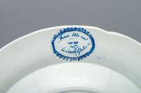 Four Historical Blue Staffordshire Plates of Philadelphia Interest