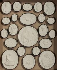 Four Framed Groups of Grand Tour Plaster Intaglios
