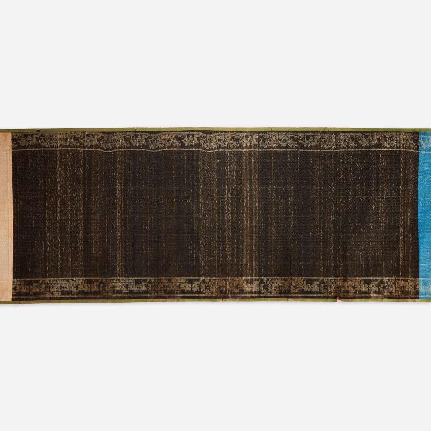 A Chinese brocade "edict" scroll 19th century