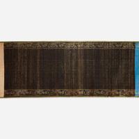 A Chinese brocade "edict" scroll 19th century