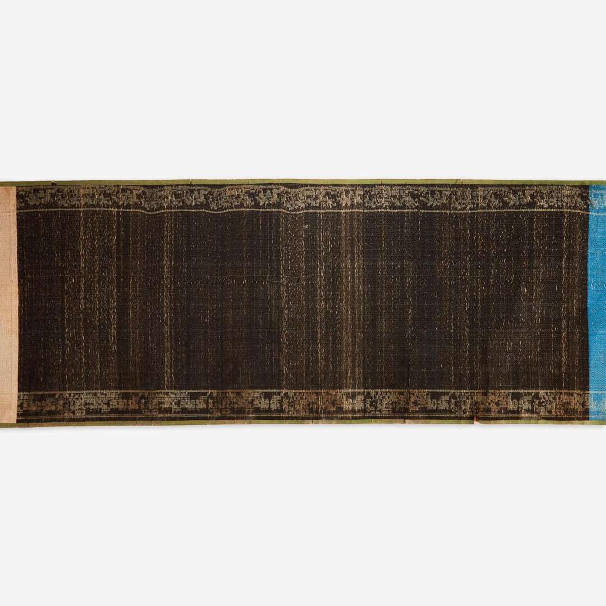 A Chinese brocade "edict" scroll 19th century