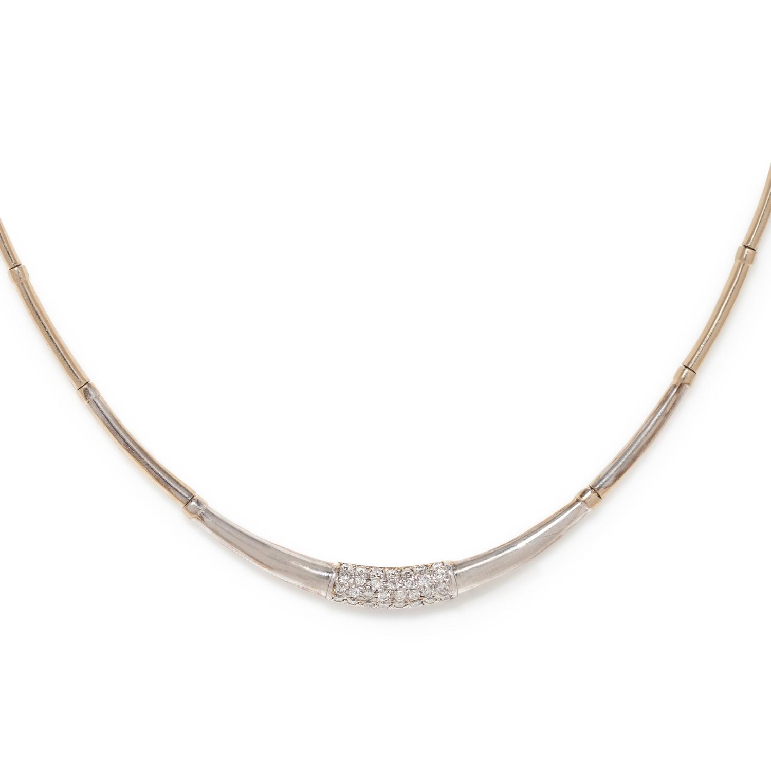 WHITE GOLD AND DIAMOND COLLAR NECKLACE