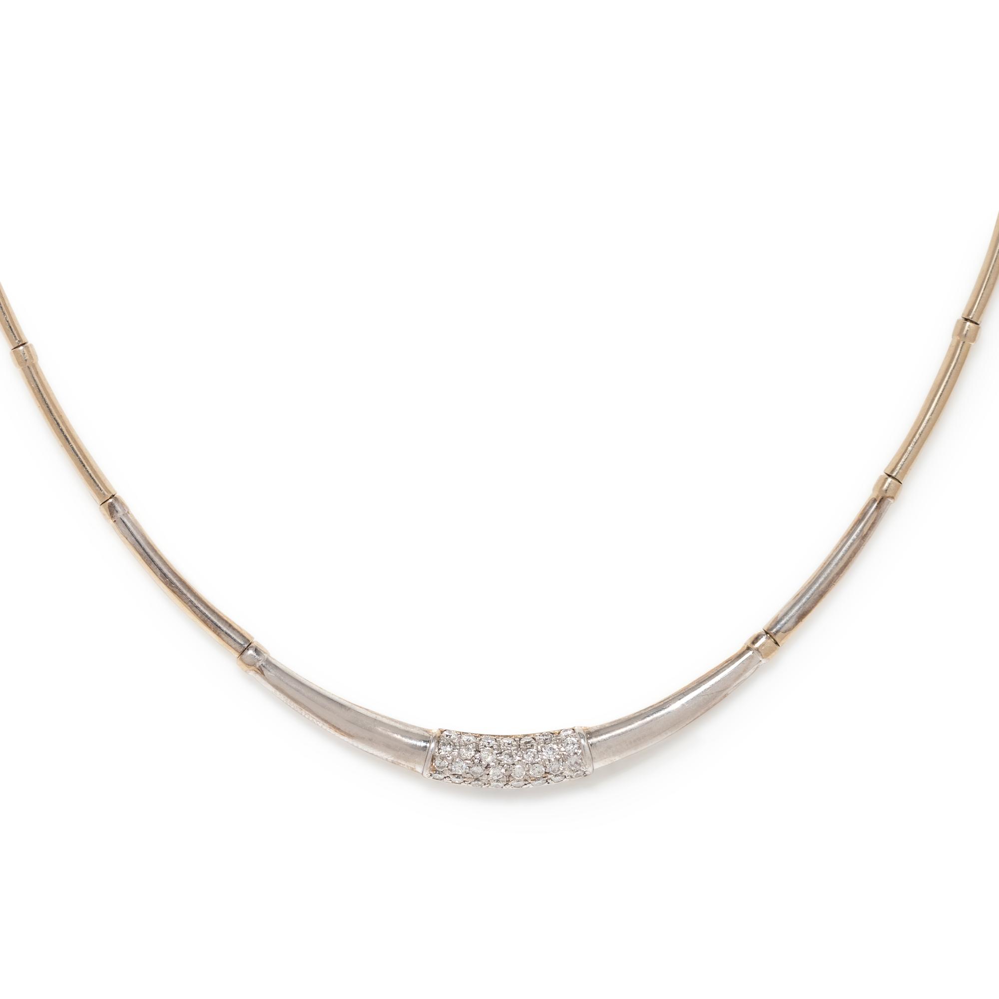 WHITE GOLD AND DIAMOND COLLAR NECKLACE