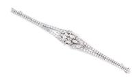 A Platinum and Diamond Surprise Watch, Balogh, 33.00 dwts.