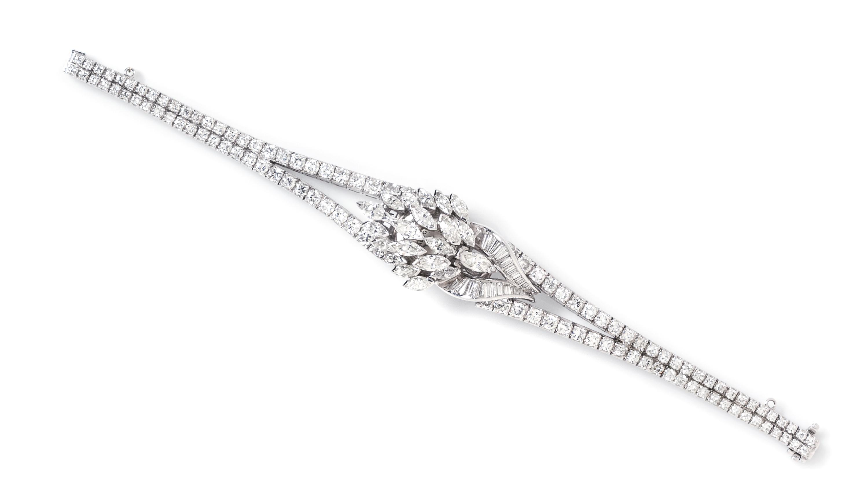 A Platinum and Diamond Surprise Watch, Balogh, 33.00 dwts.