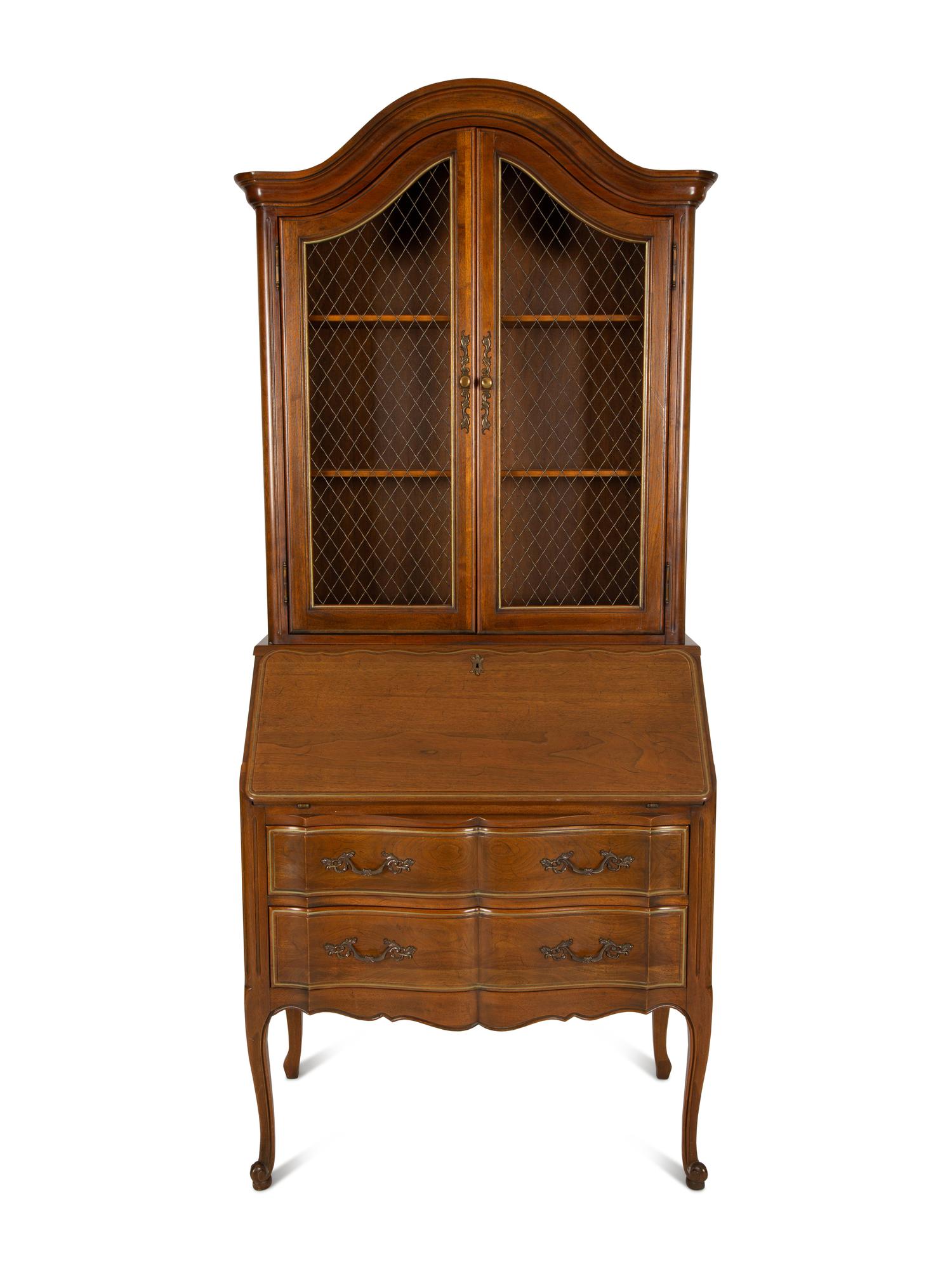 A Louis XV Style Provincial Secretary Bookcase