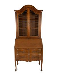 A Louis XV Style Provincial Secretary Bookcase