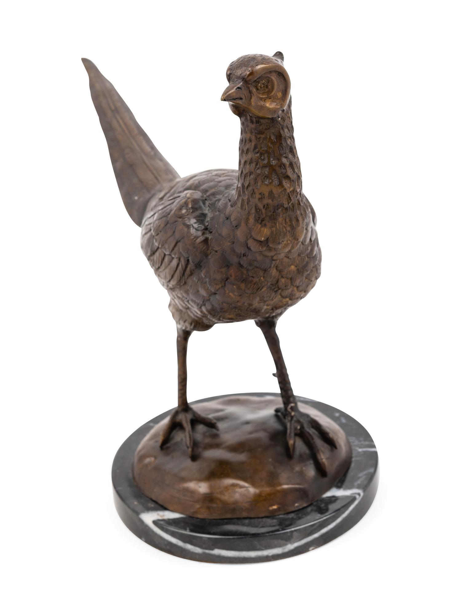 A Bronze Figure of a Pheasant