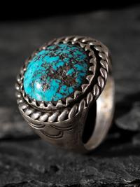 Navajo Silver and Turquoise Ring