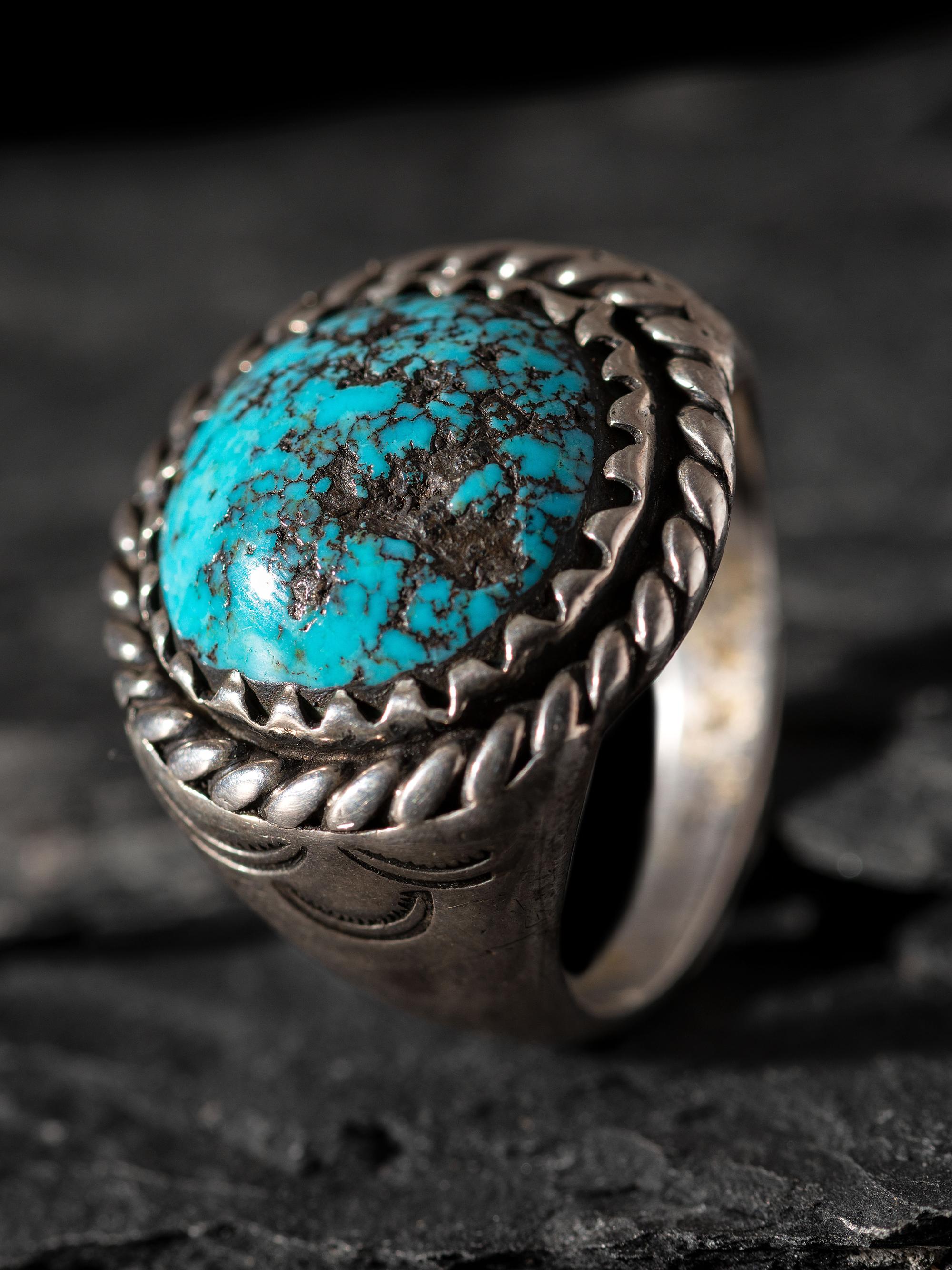 Navajo Silver and Turquoise Ring