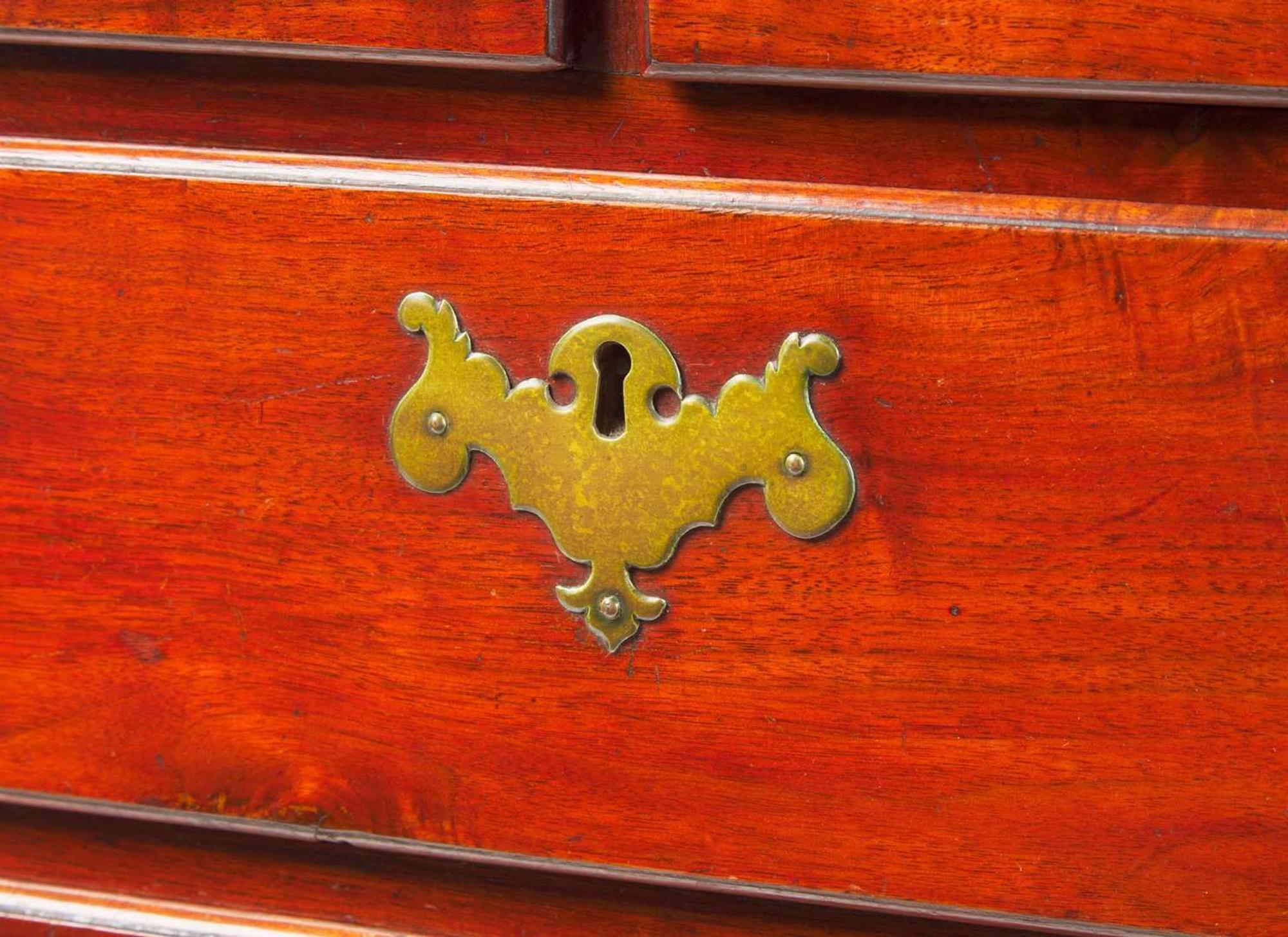 A Chippendale walnut tall chest of drawers, Pennsylvania, late 18th century