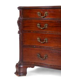 A George III Carved Mahogany Chest of Drawers