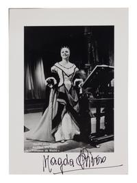 [20TH-CENTURY OPERA SINGERS]. A group of 6 signed photographs or photographic postcards of opera singers from the 1950s-1960s, comprising images of: