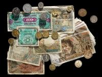 A Collection of French Coins and Paper Money