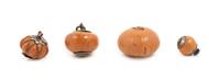 Four Chinese Gourds Diameter of largest 2 inches. — 18TH/19TH CENTURY