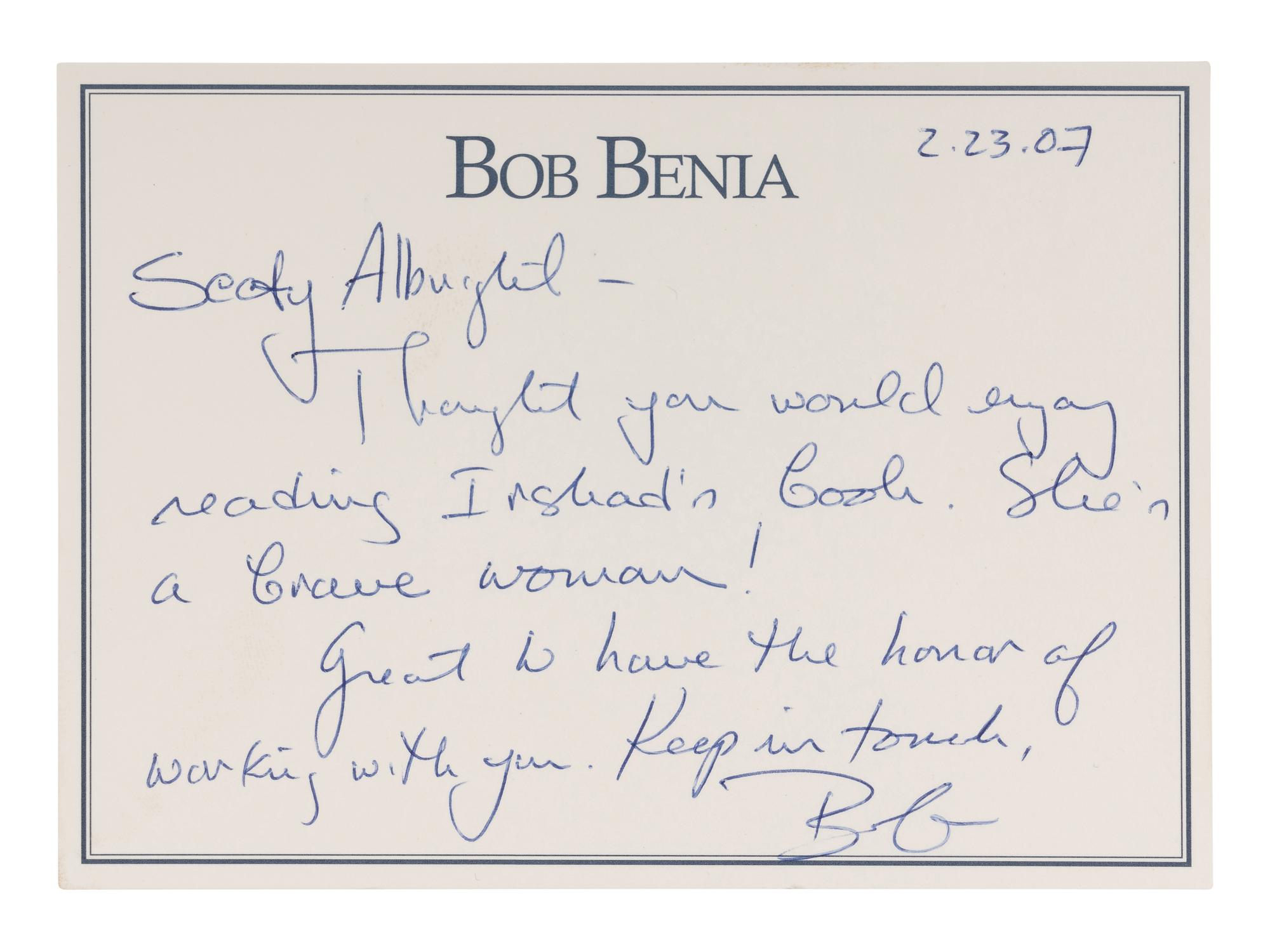 RELIGION A group of 3 FIRST EDITIONS INSCRIBED TO SECRETARY ALBRIGHT: