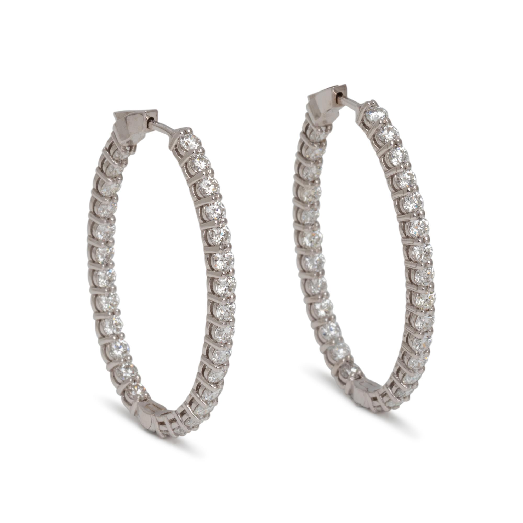DIAMOND HOOP EARRINGS
